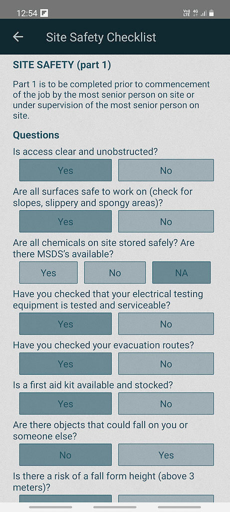 Site Safety - Digital Checklist