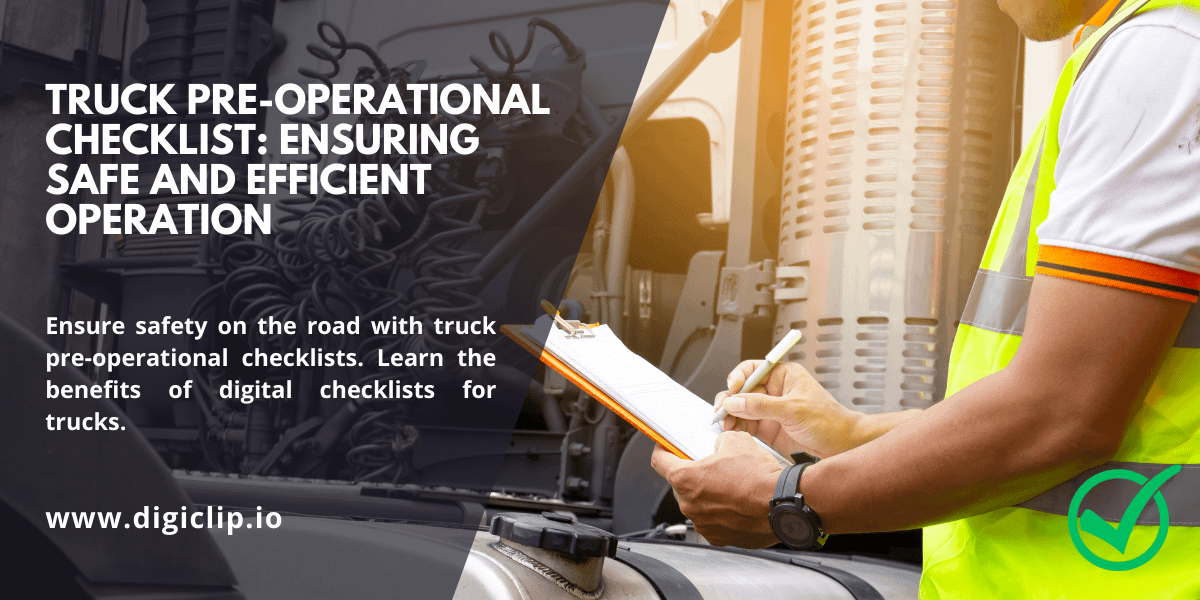 Truck Pre-Operational Checklist