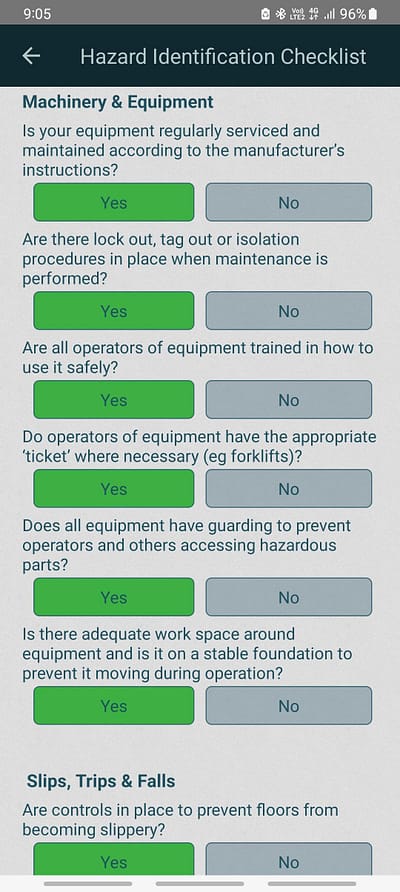 Workplace Hazard Assessment - Hazard ID